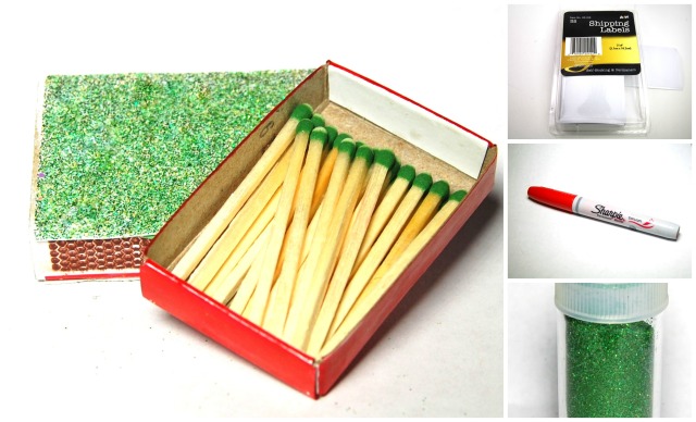 DIY decorate your own Xmas matchboxes