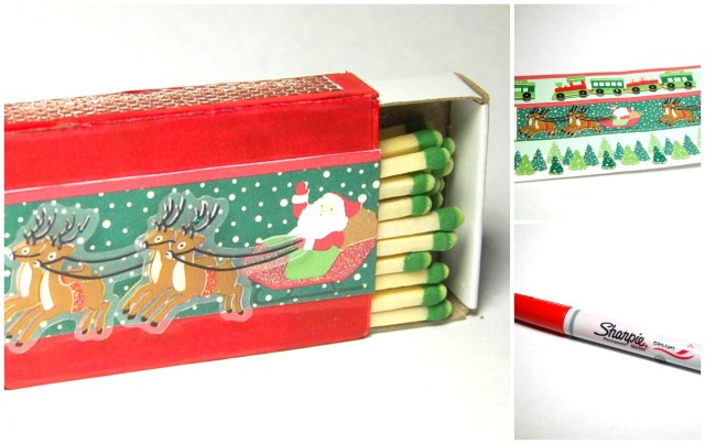 DIY easy decorative holiday matchboxes
